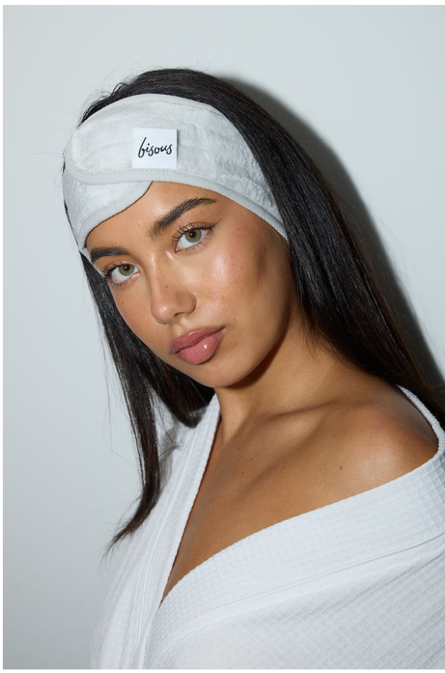 Bisous Spa Headband - Graphite Grey