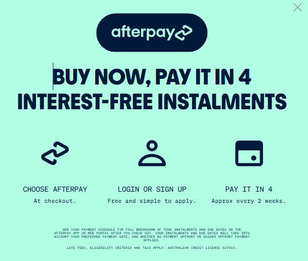 How Afterpay works